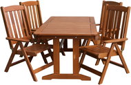 ROJAPLAST Garden furniture set LUISA garden table 1 + 4 garden chairs LUISA - Garden Furniture