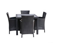 ROJAPLAST Garden furniture set MELODY QUARTED garden table 1 + 4 garden chairs IOWA - Garden Furniture
