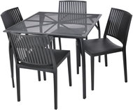 ROJAPLAST Garden furniture set ZWMT-90 garden table 1 + 4 garden chairs BARS - Garden Furniture