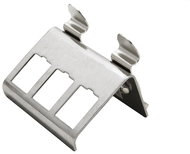 ROLINE Holder for 3 × keystone on DIN rail, metal - Holder