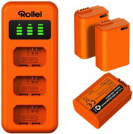 Rollei nabíječka pro 3 baterie + 3× baterie NP-FW50 - Charger