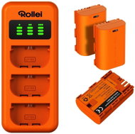 Rollei nabíječka pro 3 baterie + 3× baterie LP-E6 - Charger