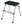 Home Folding Steps Taburete, 2 steps, black