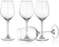 ROYAL LEERDAM PLISSÉ White Wine Glasses 390ml, 4pcs - Glass