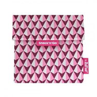 Roll´eat Snack'n'Go snack pocket - Tiles Pink - Snack Bag