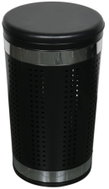 MSV laundry basket with padded lid 46L, black - Laundry Basket