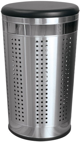 MSV Laundry basket with padded lid, 46L - Laundry Basket - Main image