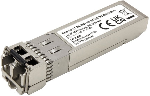 Value SFP+ 10 GBase-SR, 2 × LC, multi mode, 850 nm, DDM, 300 m - Module - Main image