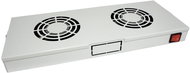 ROLINE 19" ventilation unit, 2 fans, gray - Fan