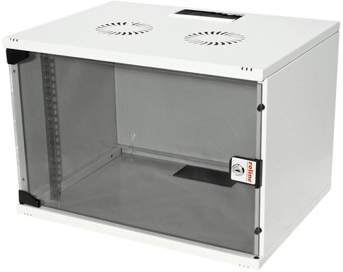 ROLINE 19" rack 7U, hanging, Basic kit, 540 × 400, grey - Data Cabinet - Main image