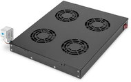 ROLINE 19" Ventilation unit, 4× fan, black - Fan