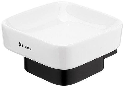 Nimco soap dish Kibo black – matte stainless steel Ki 14059K–90 - Soap Dish - Main image