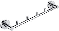 Nimco Stainless steel towel holder 5 hooks - no drilling Unix chrome UN-13054-5-26 - Bathroom Hook