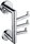 Hanger 3 hooks - no drilling Unix chrome UN-13099-26