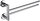 Towel holder 41 cm double stainless steel - no drilling Unix chrome UN-13096-26