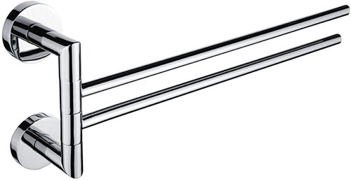 Nimco Towel holder 41 cm double stainless steel - no drilling Unix chrome UN-13096-26 - Towel Rack - Main image