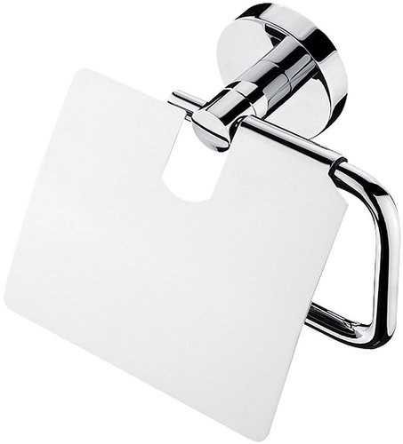 Nimco Toilet paper holder with cover stainless steel - no drilling Unix chrome UN-13055B-26 - Toilet Paper Holder - Main image