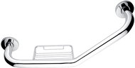 NIMCO Angled Handle with Soap Dish 455x25mm - Handrail