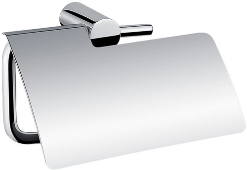 Nimco Toilet paper holder with cover metal - Bormo chrome BR-11055B-26 - Toilet Paper Holder - Main image