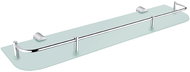 Nimco Bathroom and shower shelf 50 cm with railing - glass metal Bormo BR-11091AX-50-26 - Bathroom Shelf