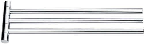 Nimco Rotating triple towel holder - metal Bormo chrome BR-11096-3-26 - Towel Rack - Main image
