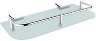 Nimco Bathroom and shower shelf 30 cm with enclosure - glass metal Kibo Ki-14091AX-30-26 - Bathroom Shelf