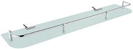 Nimco Bathroom and shower shelf 60 cm with railing - glass metal Kibo Ki-14091AX-60-26 - Bathroom Shelf
