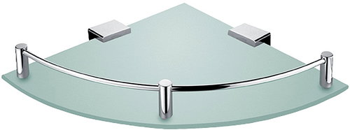 Nimco Shelf for bathroom and shower corner - glass metal Kibo Ki-14091RA-26 - Bathroom Shelf - Main image