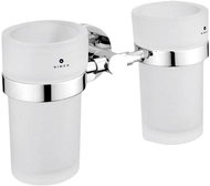NIMCO Unix double toothbrush holder, glass containers - Toothbrush Holder