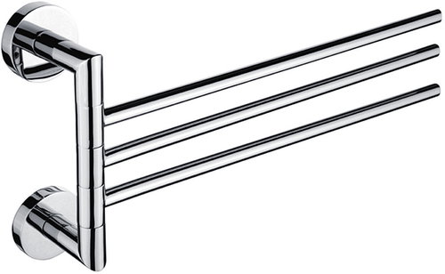 Nimco Towel holder 41 cm triple stainless steel - no drilling Unix chrome UN-13096-3-26 - Towel Rack - Main image
