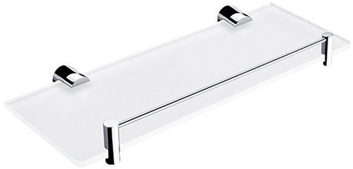 Nimco Bathroom and shower shelf 30 cm with frame - glass metal Bormo BR-11091BX-30-26 - Bathroom Shelf - Main image