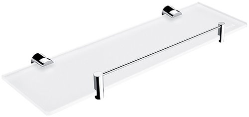 Nimco Bathroom and shower shelf 40 cm with frame - glass metal Bormo BR-11091BX-40-26 - Bathroom Shelf - Main image