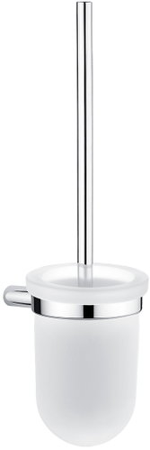 Nimco Toilet brush frosted glass - metal Bormo chrome BR-11094WN-26 - Toilet Brush - Main image