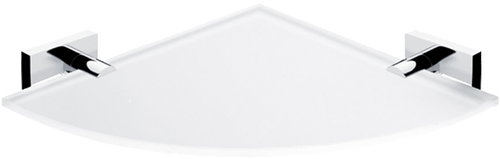 Nimco Corner bathroom and shower shelf - glass metal Keira KE-22091RB-26 - Bathroom Shelf - Main image