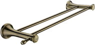 NIMCO Lada double towel holder 52 cm, old brass - Towel Rack