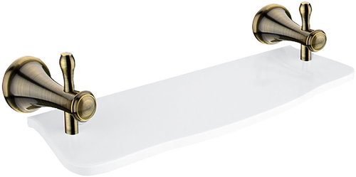 Nimco Bathroom and shower shelf 40 cm - stone metal Lada LA-19091UK-40-65 - Bathroom Shelf - Main image