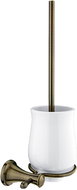 NIMCO Lada retro toilet brush with ceramic bowl, old brass - Toilet Brush