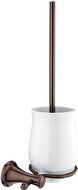 NIMCO Lada retro toilet brush with ceramic bowl, old copper - Toilet Brush