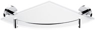 Nimco Corner bathroom and shower shelf with railing - glass metal Unix UN-13091RBX-26 - Bathroom Shelf