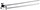 Towel holder 41 cm double stainless steel – Unix chrome UN-13096N-26
