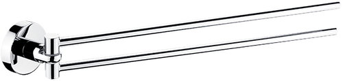 Nimco Towel holder 41 cm double stainless steel – Unix chrome UN-13096N-26 - Towel Rack - Main image