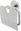 Toilet paper holder with cover stainless steel - no drilling Unix matt UNM-13055B-10