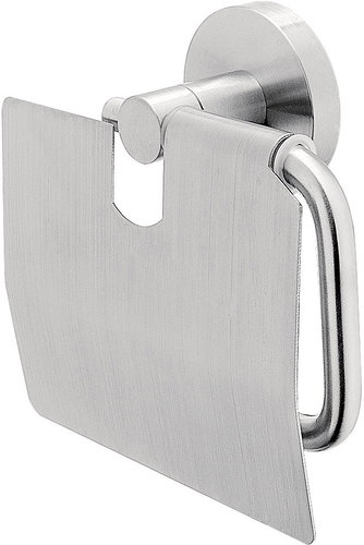 Nimco Toilet paper holder with cover stainless steel - no drilling Unix matt UNM-13055B-10 - Toilet Paper Holder - Main image