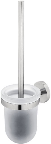 Nimco Toilet brush WC set stainless steel - glass without drilling Unix matte UNM-13094WN-10 - Toilet Brush - Main image