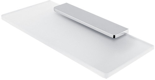 Nimco Maya chrome Bathroom and shower shelf 20 cm - metal glass MA-29091B-20-26 - Bathroom Shelf - Main image