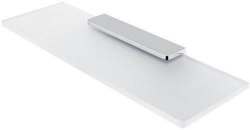 Nimco Maya chrome Bathroom and shower shelf 40 cm - metal glass MA-29091B-40-26 - Bathroom Shelf - Main image