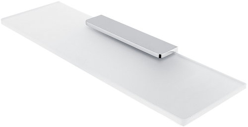 Nimco Maya chrome Bathroom and shower shelf 50 cm - metal glass MA-29091B-50-26 - Bathroom Shelf - Main image