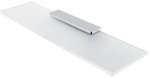 Nimco Maya chrome Bathroom and shower shelf 60 cm - metal glass MA-29091B-60-26 - Bathroom Shelf - Main image