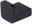 Nimco Maya black Metal hook for bathroom and toilet - simple matt MAC-29054-90