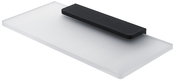 Nimco Maya black Bathroom and shower shelf 20 cm - metal glass MAC-29091B-20-90 - Bathroom Shelf